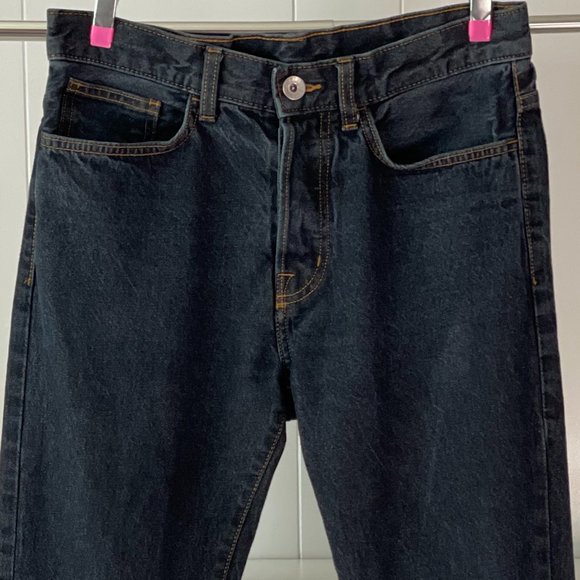 H&M Men's Straight Regular Waist | Men's Size 30x32 | Dark Blue Jean - Picture 2 of 6